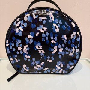 Kate Spade floral structured train case cosmetic bag